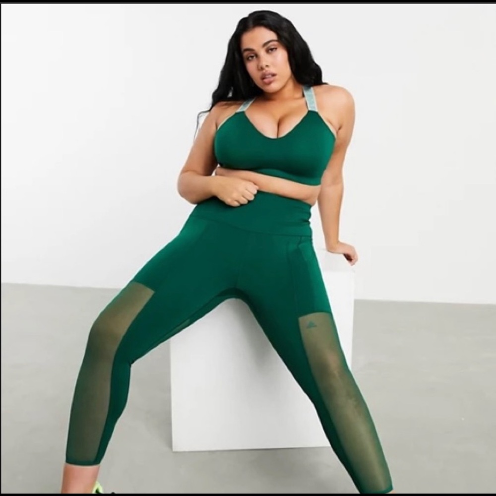Ivy Park x Adidas 3-Stripes Mesh Tights (Plus)